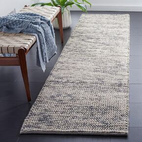 SAFAVIEH Natura Collection 2' 3" x 9' Grey/Beige NAT427F Handmade Wool Entryway Living Room Bedroom Runner Rug