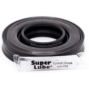 REPLACEMENTKITS.COM -Whirlpool Tub Seal Replacement Kit with Lube Grease, Fits Whirlpool, Maytag, Amana, Kenmore, Admiral, Crosley, Roper, Inglis Models