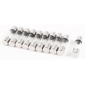 uxcell 10 Pcs Fast Blow Type Glass Tube Fuses 5x20mm 250V 6.3A