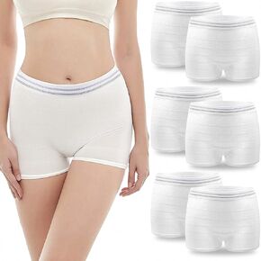 Mesh Underwear Postpartum Hospital Mesh Panties Washable Disposable Post Bay C-Section Recovery Underwear (X-Large) White