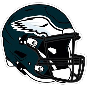 Siskiyou Sports NFL Philadelphia Eagles Helmet Auto Decal, Team Colors, One Size
