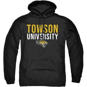 Towson University Official Stacked Unisex Adult Pull-Over Hoodie