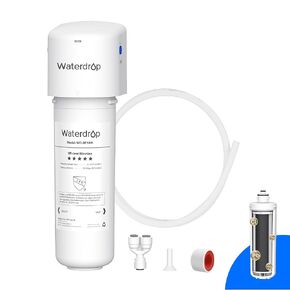 Waterdrop 10UB-ALK Alkaline Under Sink Water Filter, Reduces Chlorine, Bad Taste & Odor, 6-12 months, Under Sink Water Filter System with Faucet, Easy Installation