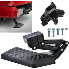 Rear Bed Step Tailgate Bedstep Compatible with 1999-2016 F-250 F-350 F-450 Super Duty Folding Truck Step Retractable Bumper Tailgate Step Replace # 75303-01A