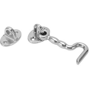 Keenso Cabin Door Hook Stainless Steel Door Hook Hook with Eye Heavy Duty for Boat Ship Yacht BoatYacht Parts and Accessories BoatYacht Parts