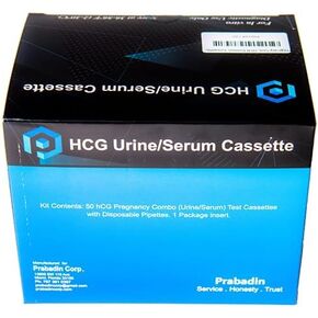 Pregnancy Test Cassette- 50 Count | Rapid 3 Minute Results | High Accuracy Home Urine HCG Pregnancy Test by Prabadin Corp in Saudi Arabia