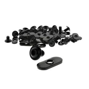 8020, 3386, 10 Series Bolt Assembly, 1/4-20 x .375" Flanged Button Head Socket Cap Screw (FBHSCS) with Slide-in Economy T-Nut T Slot Hardware Fasteners Combo (25)