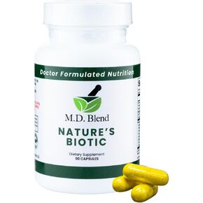 Nature’s Biotic - Expert Formulated Supplement - Immune Functions & System Wellness - Key Vitamins & Minerals - Powerful Berberine, Oregano, Garlic, Magnesium, Zinc - 90 Capsules
