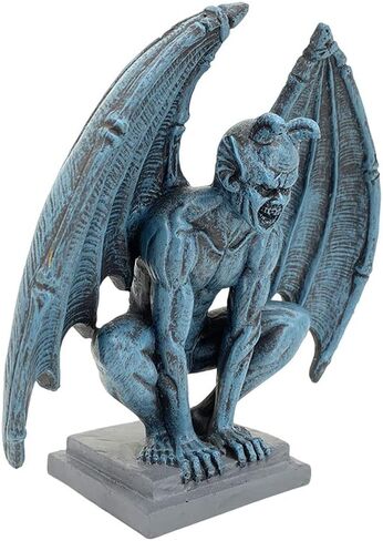 Gargoyle Statue Resin Angel Sculpture Winged Devil Figure Craft Model Home Decoration(B) in Kuwait