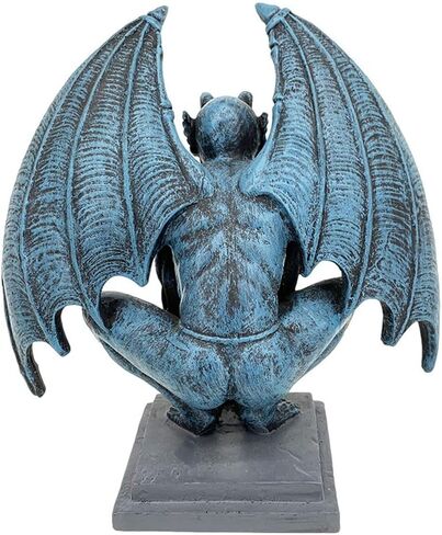Gargoyle Statue Resin Angel Sculpture Winged Devil Figure Craft Model Home Decoration(B) in Kuwait