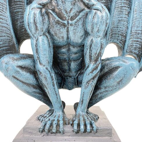 Gargoyle Statue Resin Angel Sculpture Winged Devil Figure Craft Model Home Decoration(B) in Kuwait