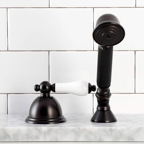 Kingston Brass KB181LP Vista Twin Blade Handle 4-Inch Centerset Lavatory Faucet without Pop-Up, Polished Chrome in Kuwait