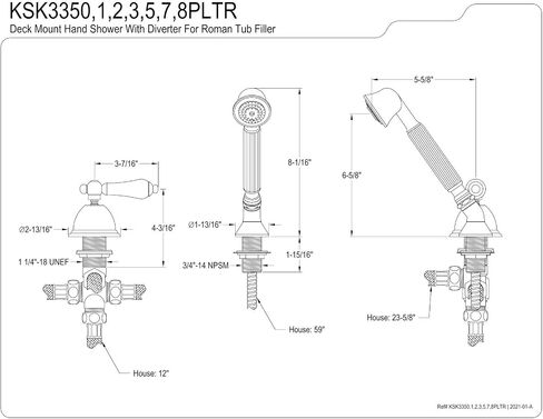 Kingston Brass KB181LP Vista Twin Blade Handle 4-Inch Centerset Lavatory Faucet without Pop-Up, Polished Chrome in Kuwait