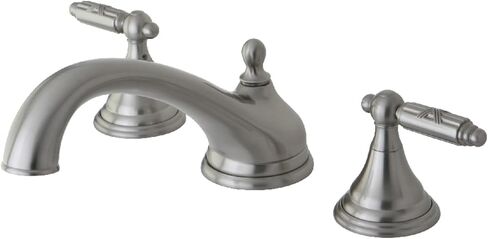 Kingston Brass KB181LP Vista Twin Blade Handle 4-Inch Centerset Lavatory Faucet without Pop-Up, Polished Chrome in Kuwait
