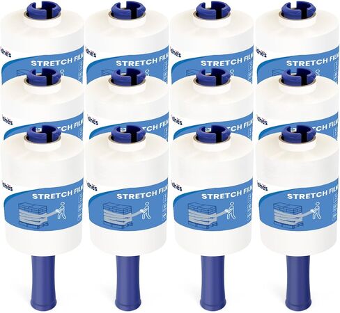 ADHES Mini Hand Stretch Wrap Film, 5 Inch x 1000 Feet 80 Gauge Industrial Strength Stretch Film, Shrink Wrap Roll for Packing, Pallet Wrap, Furniture Wrapping Moving & Protection in Saudi Arabia