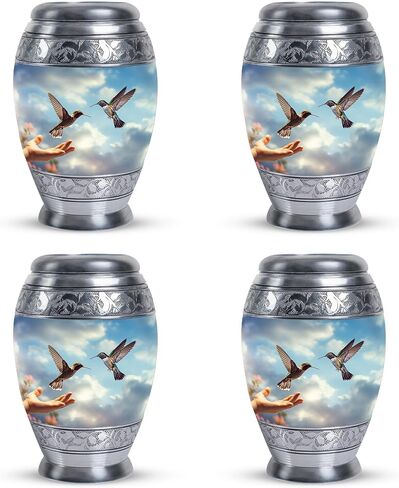 Humming Birds Urns for Human Ashes Adult Female/Male/Men - Hummingbird Urn Small - Burial Urns for Adult Human Ashes - Cremation Urns for Adult Ashes Women, Mini Hummingbird Urn (3inch, 4pc) in Saudi Arabia