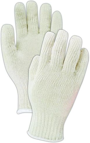 قفازات MAGID KnitMaster T1932 بدون خياطة 7 قياسات من القطن/البوليستر، 12 زوجًا، مقاس 9/L، طبيعي in Saudi Arabia
