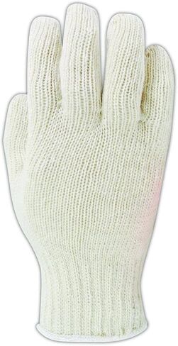قفازات MAGID KnitMaster T1932 بدون خياطة 7 قياسات من القطن/البوليستر، 12 زوجًا، مقاس 9/L، طبيعي in Saudi Arabia