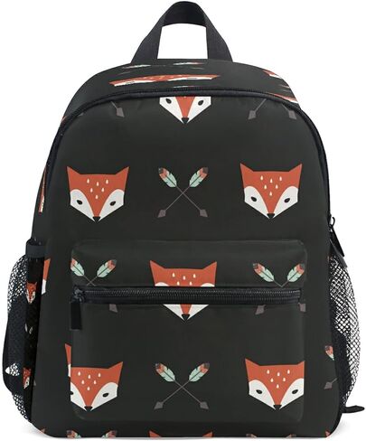 senya Fox and Arrows Kids Backpack with Chest Clip, Toddler Schoolbag Preschool Bag for Girls Boys in Kuwait