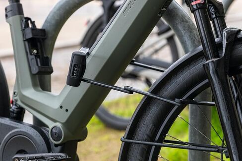 قفل قابل للطي ABUS Bordo 6000C/120 مع حامل قفل SH، قفل مركب من الفولاذ الصلب، قفل دراجة مع رمز مكون من 4 أرقام، مستوى أمان ABUS 10، ملحقات الدراجة، الطول 120 سم in Kuwait