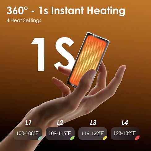 Hand Warmers 10000mAh,Hand Warme Rechargeable 2 Pack,Quick Charge Portable Hand Warme,Reusable Pocket Heater,Portable Electric Hand Warmers for Golf Outdoor Camping Hunting Hiking Equipment. in Saudi Arabia