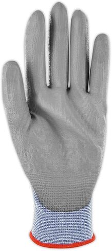 MAGID D-ROC Touchscreen 15-Gauge Cut Level A3 Work Gloves with Polyurethane Coating, 12 Pairs, Size 12/XXXL, Blue & Gray in Kuwait