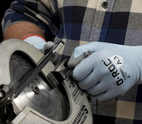 MAGID D-ROC Touchscreen 15-Gauge Cut Level A3 Work Gloves with Polyurethane Coating, 12 Pairs, Size 12/XXXL, Blue & Gray in Kuwait