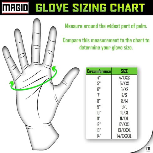 MAGID D-ROC Touchscreen 15-Gauge Cut Level A3 Work Gloves with Polyurethane Coating, 12 Pairs, Size 12/XXXL, Blue & Gray in Kuwait