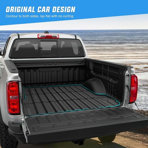 Nilight Truck Bed Mat for 2015 2016 2017 2018 2019 2020 2021 2022 Chevy Chevrolet Colorado/GMC Canyon 5FT Bed,All Weather TPE Pickup Bed Liner Cargo Mat,revent Slipping or Damage to Truck Bed. in Saudi Arabia