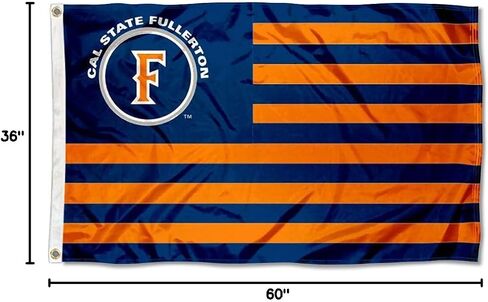 شركة College Flags & Banners Co. Cal State Fullerton Titans Stars and Stripes علم الأمة in Saudi Arabia
