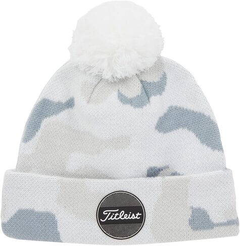 Titleist Boardwalk Pom Pom Golf Beanie White One Size Fits Most in Kuwait