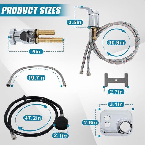 صنبور وعاء الشامبو، طقم صنبور حوض الشامبو مع خرطوم وعاء شامبو الصالون وصنبور خارجي لكسر الفراغ لصنبور صالون الشعر، مجموعة بديلة لبخاخ المغسلة in Kuwait