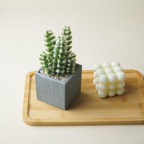 Artificial Cacuts Plants in Pots,Mini Realistic Cacuts Succulents for Bathroom Home Office Living Room Table Decor Indoor Outdoor in Saudi Arabia