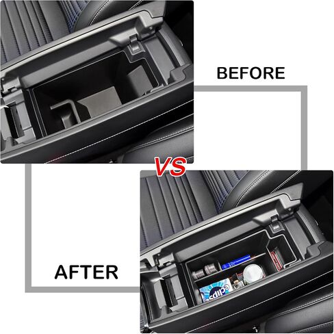 Center Console Organizer Compatible with 2021 2022 2023 2024 Nissan Rogue Interior Accessories, ABS Material Armrest Storage Box Insert Tray (NOT FOR ROGUE SPORT), Black trim in Saudi Arabia