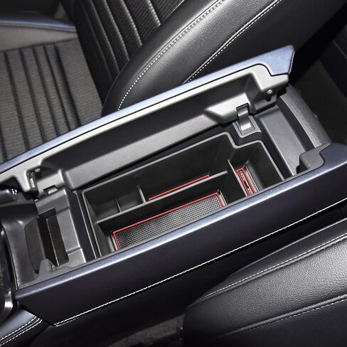 Center Console Organizer Compatible with 2021 2022 2023 2024 Nissan Rogue Interior Accessories, ABS Material Armrest Storage Box Insert Tray (NOT FOR ROGUE SPORT), Black trim in Saudi Arabia