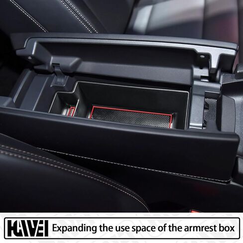 Center Console Organizer Compatible with 2021 2022 2023 2024 Nissan Rogue Interior Accessories, ABS Material Armrest Storage Box Insert Tray (NOT FOR ROGUE SPORT), Black trim in Saudi Arabia