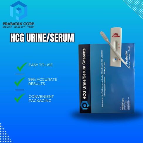 Pregnancy Test Cassette- 50 Count | Rapid 3 Minute Results | High Accuracy Home Urine HCG Pregnancy Test by Prabadin Corp in Saudi Arabia