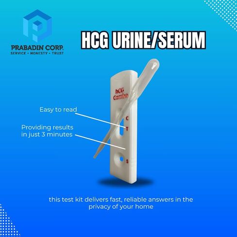 Pregnancy Test Cassette- 50 Count | Rapid 3 Minute Results | High Accuracy Home Urine HCG Pregnancy Test by Prabadin Corp in Saudi Arabia
