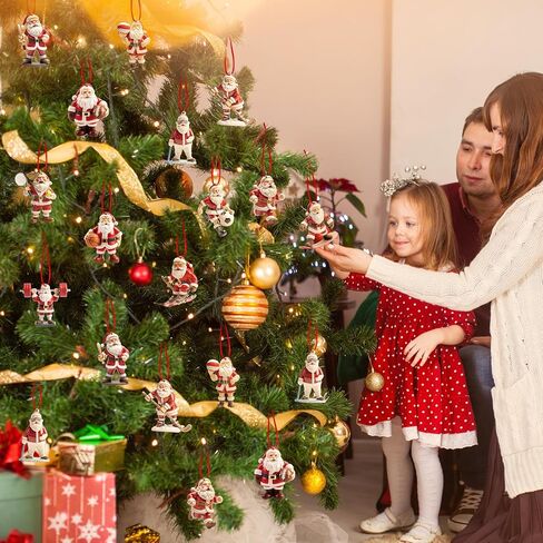 36 قطعة سانتا الرياضة زخرفة شجرة عيد الميلاد خشبية اللياقة البدنية الصالة الرياضية زخرفة الزينة سانتا رفع الأثقال سانتا المتزلج لاعب الهوكي كرة السلة كرة القدم الشاطئ الكرة زخرفة عيد الميلاد لشجرة عيد الميلاد ديكور in Kuwait