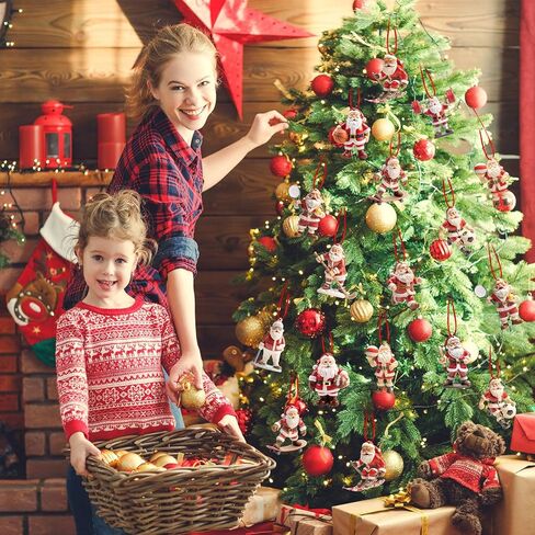 36 قطعة سانتا الرياضة زخرفة شجرة عيد الميلاد خشبية اللياقة البدنية الصالة الرياضية زخرفة الزينة سانتا رفع الأثقال سانتا المتزلج لاعب الهوكي كرة السلة كرة القدم الشاطئ الكرة زخرفة عيد الميلاد لشجرة عيد الميلاد ديكور in Kuwait