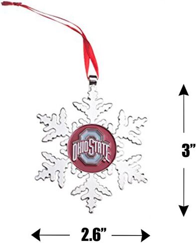 LSU Tigers Snowflake Metal Christmas Ornament in Saudi Arabia