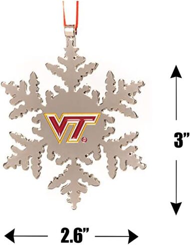 LSU Tigers Snowflake Metal Christmas Ornament in Saudi Arabia