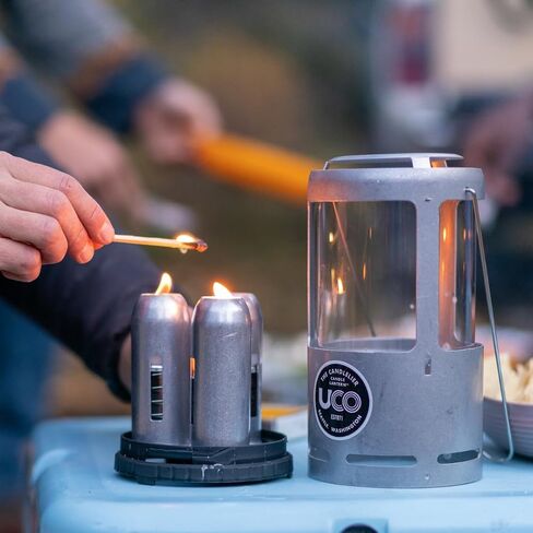 UCO Candlelier Candle Lantern, Candle Lanterns for Real Candles, Perfect Outdoor Gear for Camping or for Power Outages, Includes 3 Long Burning Candles in Saudi Arabia