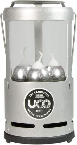 UCO Candlelier Candle Lantern, Candle Lanterns for Real Candles, Perfect Outdoor Gear for Camping or for Power Outages, Includes 3 Long Burning Candles in Saudi Arabia