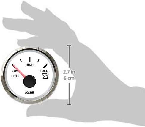 KUS CPGR-BS، 240-33 أوم، مقياس مستوى الخزان الكهربائي، 12 فولت / 24 فولت، 2 بوصة (52 مم) مع إضاءة خلفية in Kuwait