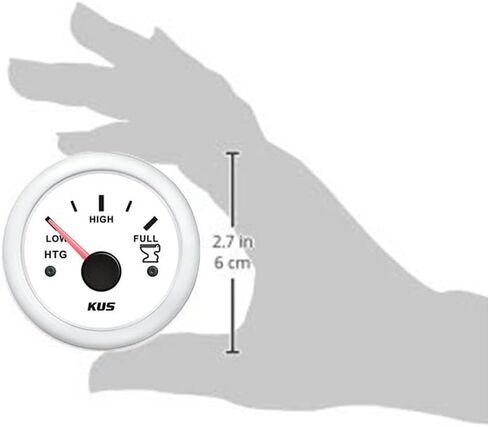 KUS CPGR-BS, 240-33 Ohm, Electric Holding Tank Level Gauge, 12V / 24V, 2" (52mm) with Backlight in Saudi Arabia