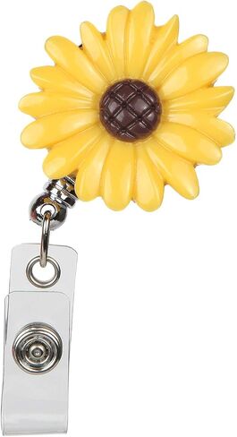 Retractable Badge Holder 32" Badge Reels Retractable for Office Workers Teachers Students Nurses with 360° Swivel Alligator Clip Cute Badge Reel (Brilliant) in Saudi Arabia