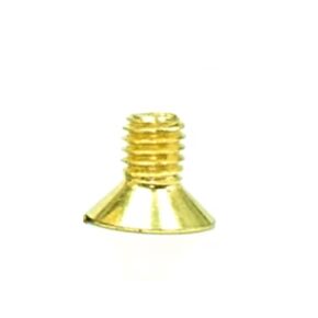 50pcs M3 Flat Screws 12.9 Flat Head Hexagon Bolts Hex Socket Head Cap Screws Allen Screws Gold (8mm)