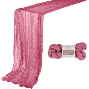 6 Pack 10ft Nude Cheesecloth Table Runner 35x120 Inch Boho Gauze Table Runner Cheese Cloth Table Runner for Birthday Party Wedding Decoration Baby Shower Christmas Decor Special Events in Kuwait