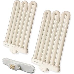 65Watt FML65/6500K Daylight Triple Tube Fluorescent Light Bulb, 4-Pin GX10Q-8 Base, Replacement Lamp for Feit BPFML65/65, 9.5'' MOL